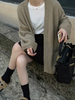 Outlet Versatile Pockets Oversized Cardigan Cardigans|Sweaters & Cardigans