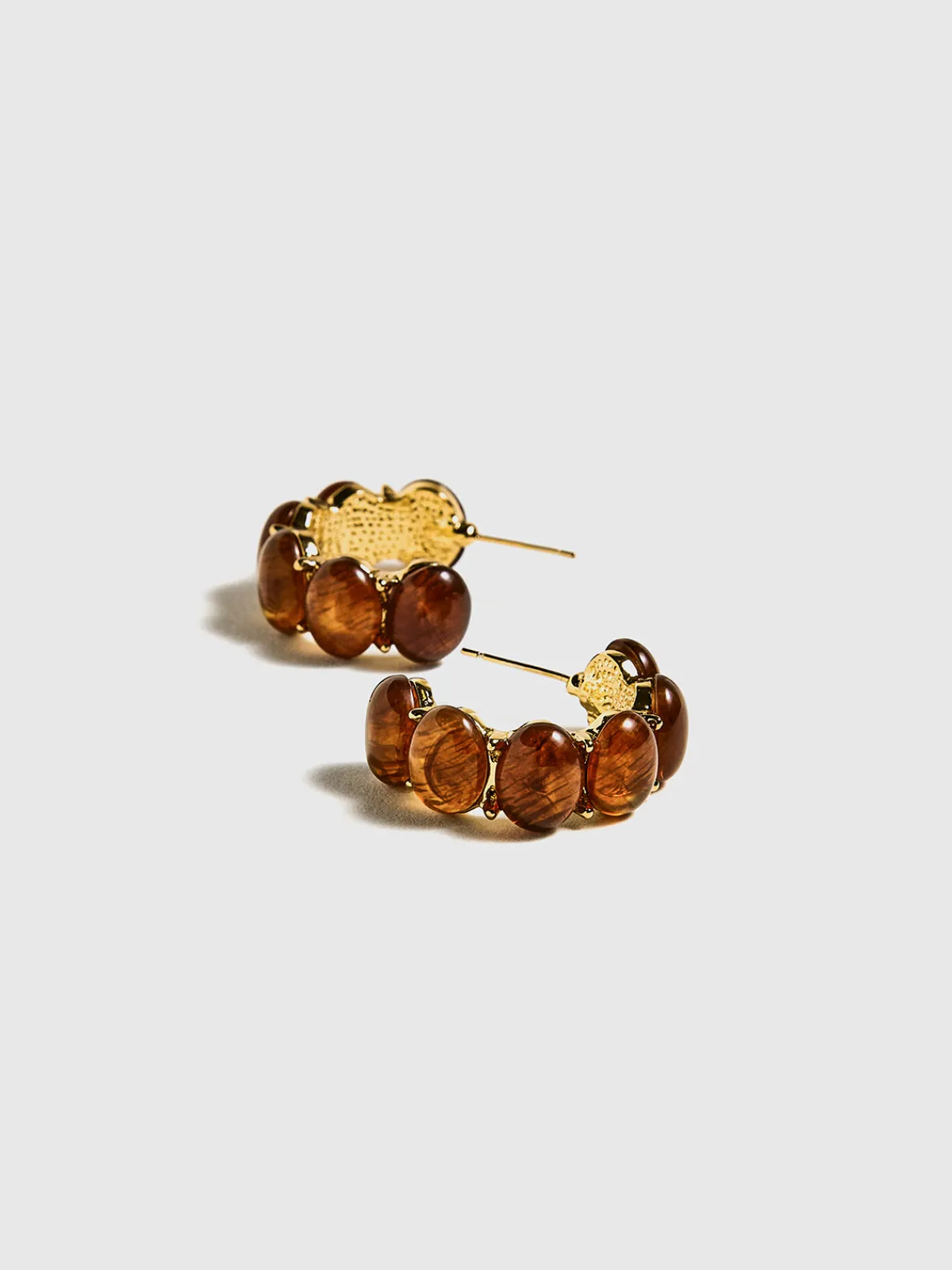 Online Vintage Beaded Hoop Stud Earrings Earrings|Accessories