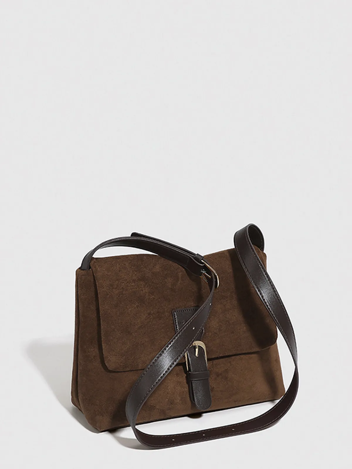 New Vintage Buckle Flap Shoulder Bag Bags|Accessories