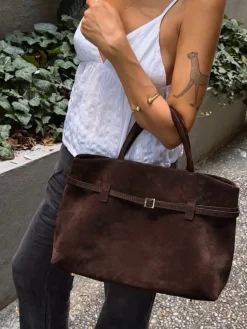 Outlet Vintage Buckle-Design Top-Handle Bag Bags|Accessories