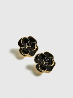 Clearance Vintage Camellia Flower Stud Earrings Earrings|Accessories