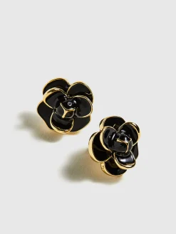 Clearance Vintage Camellia Flower Stud Earrings Earrings|Accessories