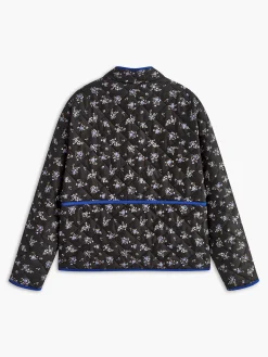 Discount Vintage Contrast Trim Winter Coat Outerwear|Tops