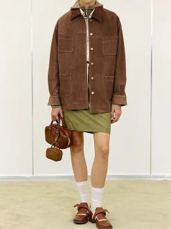 Online Vintage Corduroy Cargo Polo Jacket Outerwear|Jackets