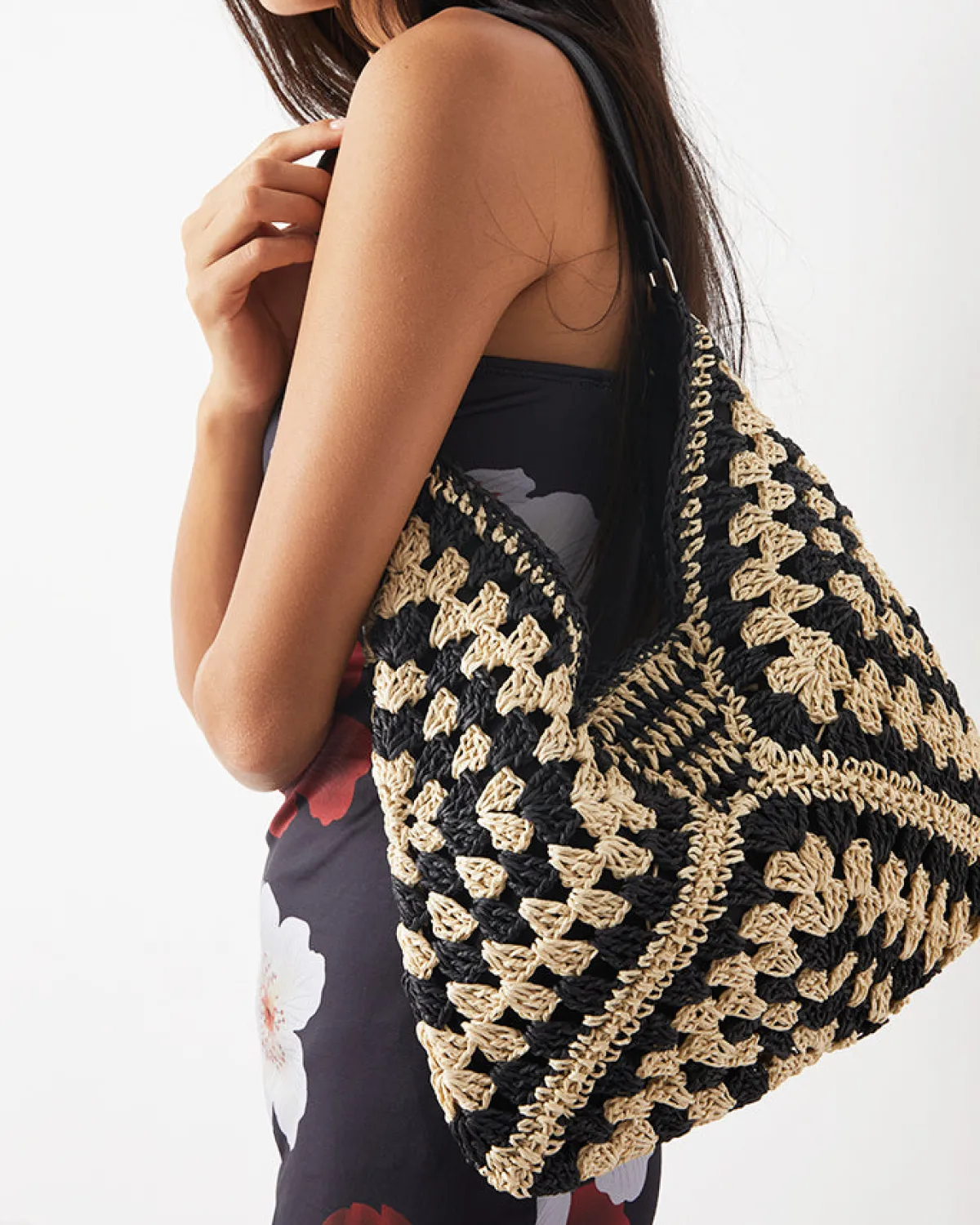 Online Vintage Crochet Macrame Shoulder Bag Bags|Accessories