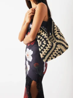 Online Vintage Crochet Macrame Shoulder Bag Bags|Accessories