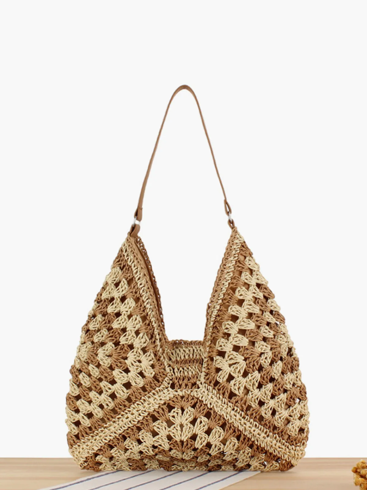 Online Vintage Crochet Macrame Shoulder Bag Bags|Accessories