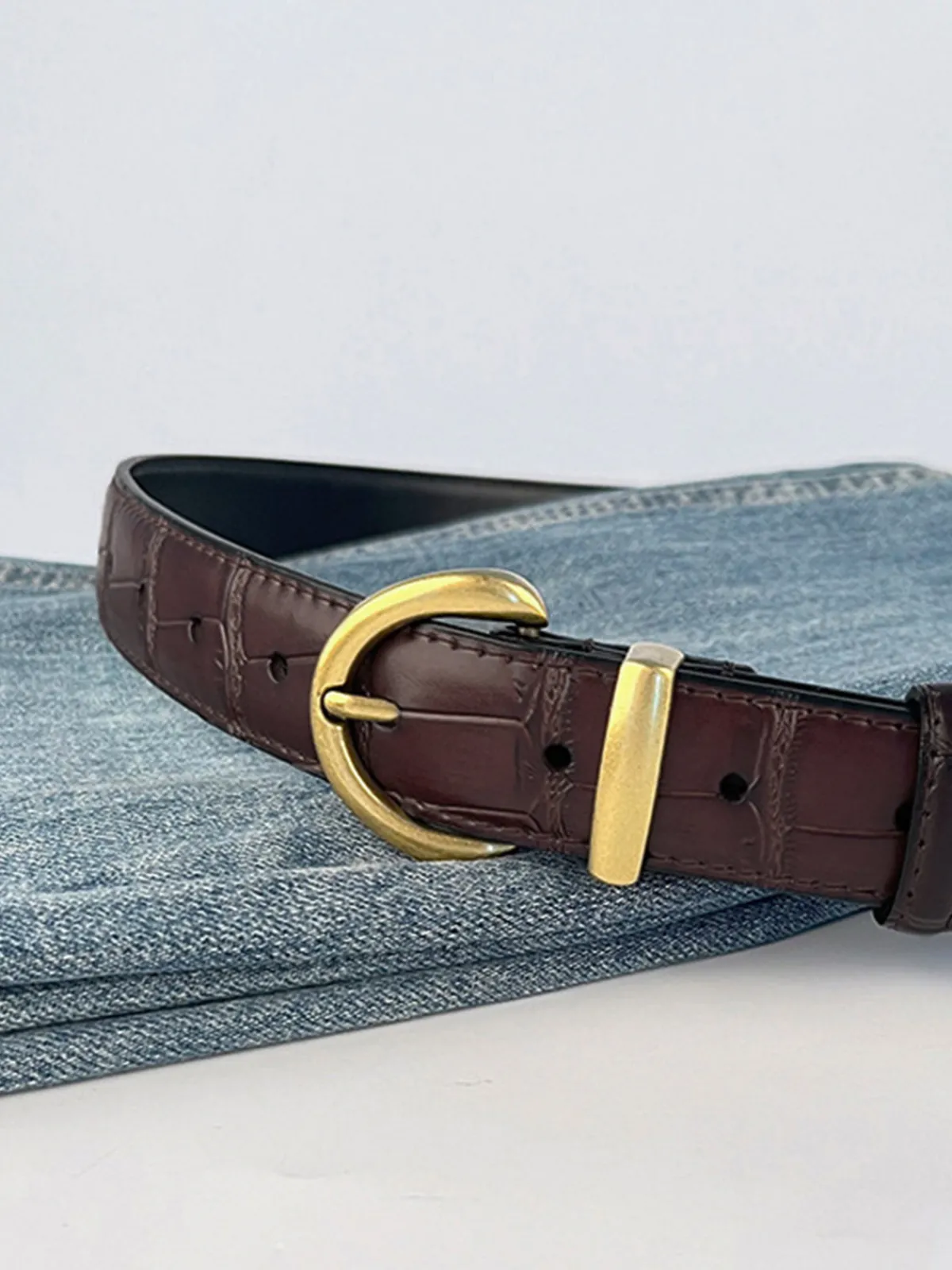 Hot Vintage Crocodile Pattern Buckle Belt Belts & Chain|Accessories
