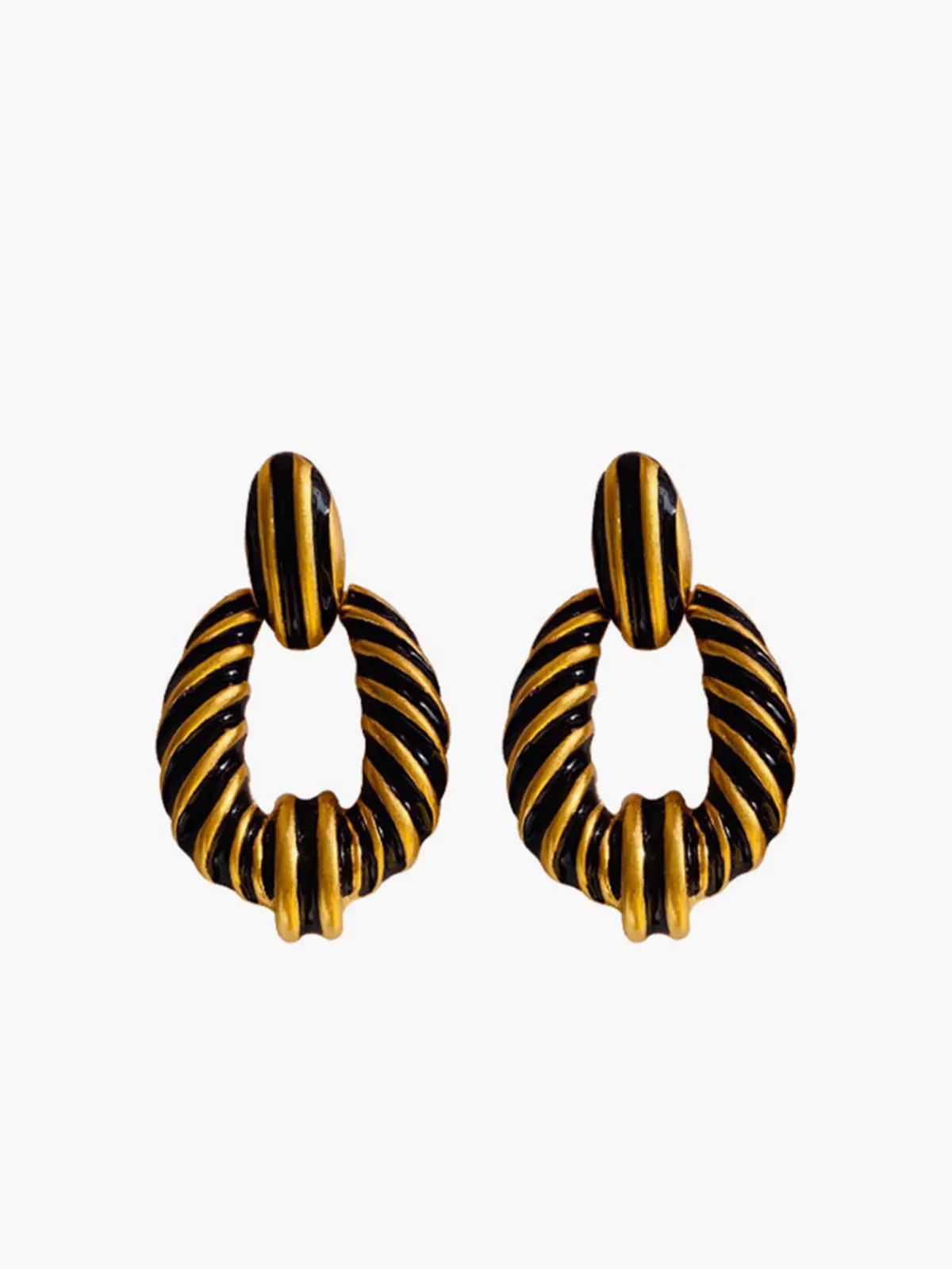 Outlet Vintage Croissant Twist Hoop Earrings Earrings|Accessories