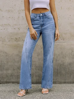 Clearance Vintage Denim Straight Leg Pants Jeans|Pants