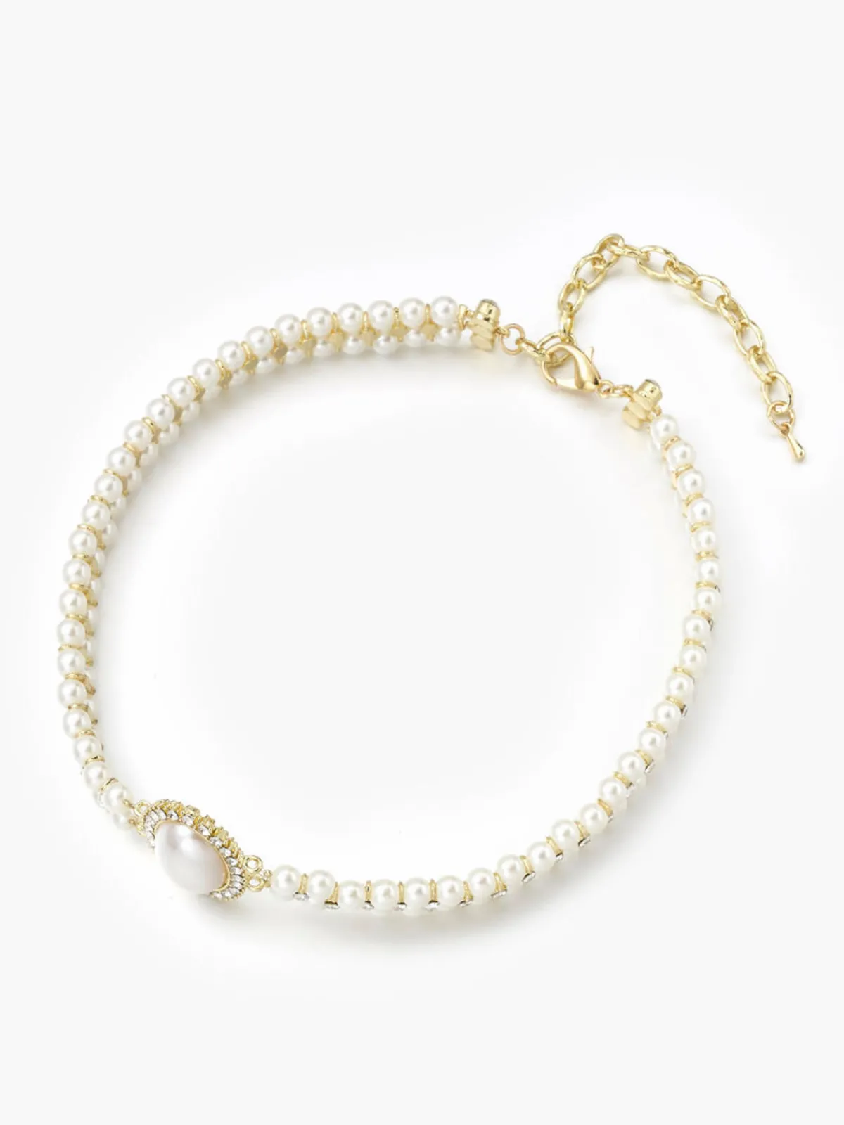 Best Vintage Double Layer Faux Pearl Choker Necklace Necklaces|Accessories