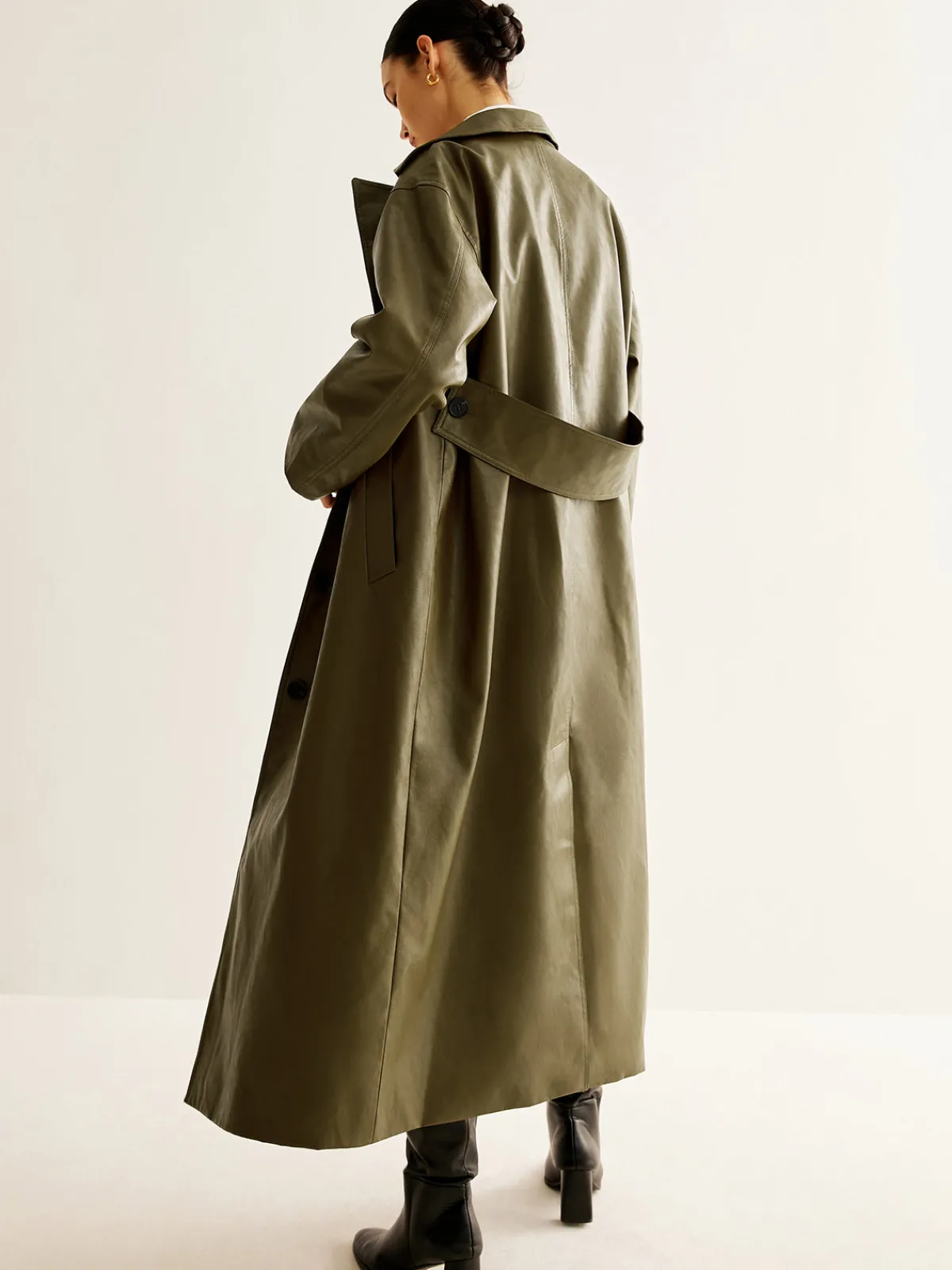 Hot Vintage Faux Leather Long Jacket Outerwear|Jackets