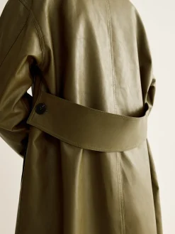 Hot Vintage Faux Leather Long Jacket Outerwear|Jackets