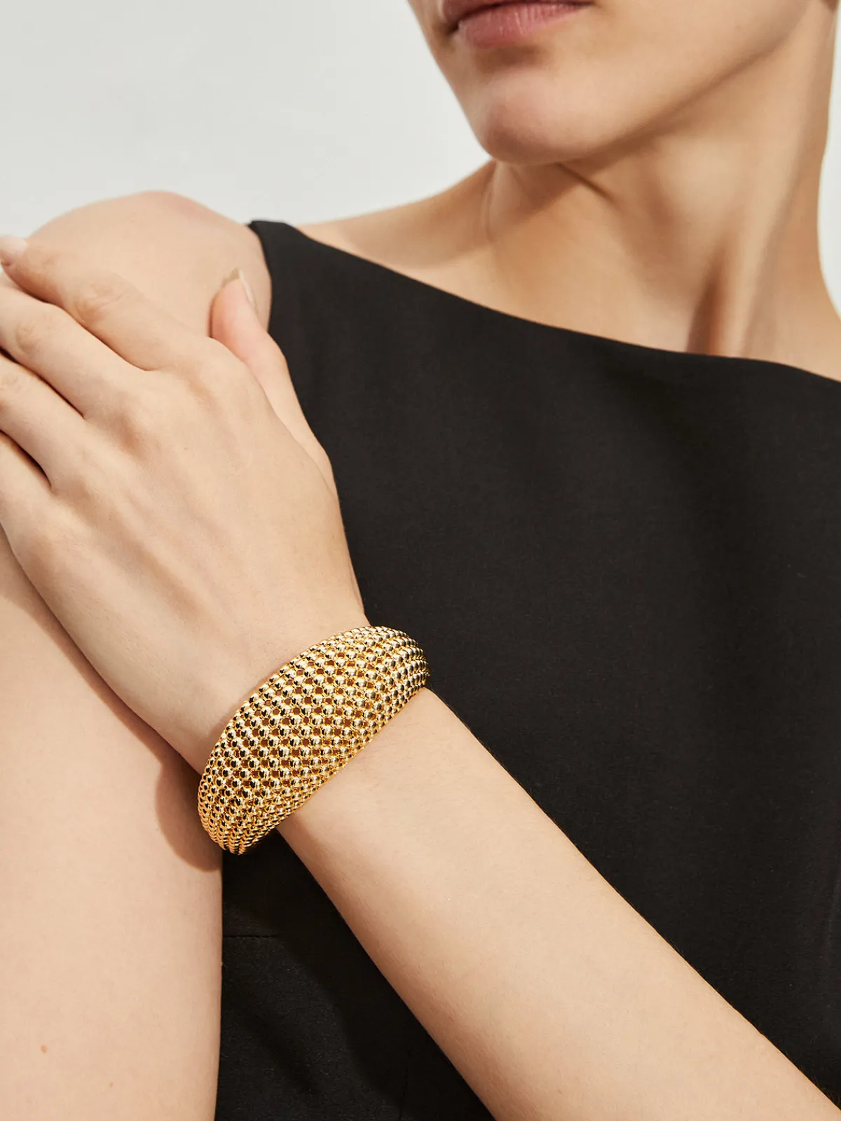 Sale Vintage Hollow Out Beaded Open Bracelet Rings & Bracelets|Accessories