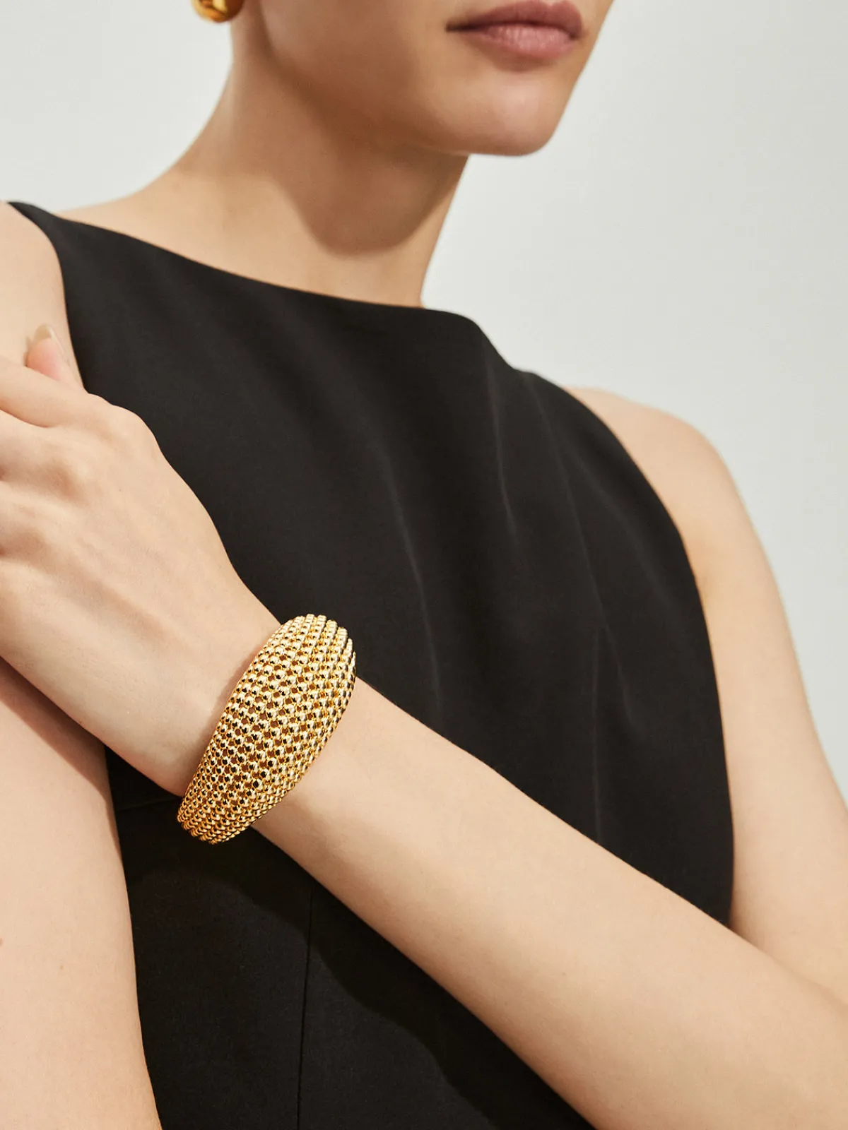 Sale Vintage Hollow Out Beaded Open Bracelet Rings & Bracelets|Accessories