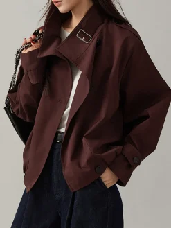 Discount Vintage Loose Trench Coat Outerwear|Coats