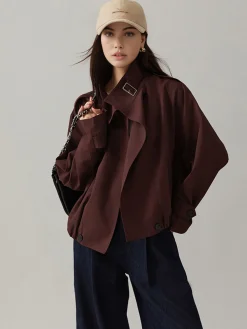 Discount Vintage Loose Trench Coat Outerwear|Coats