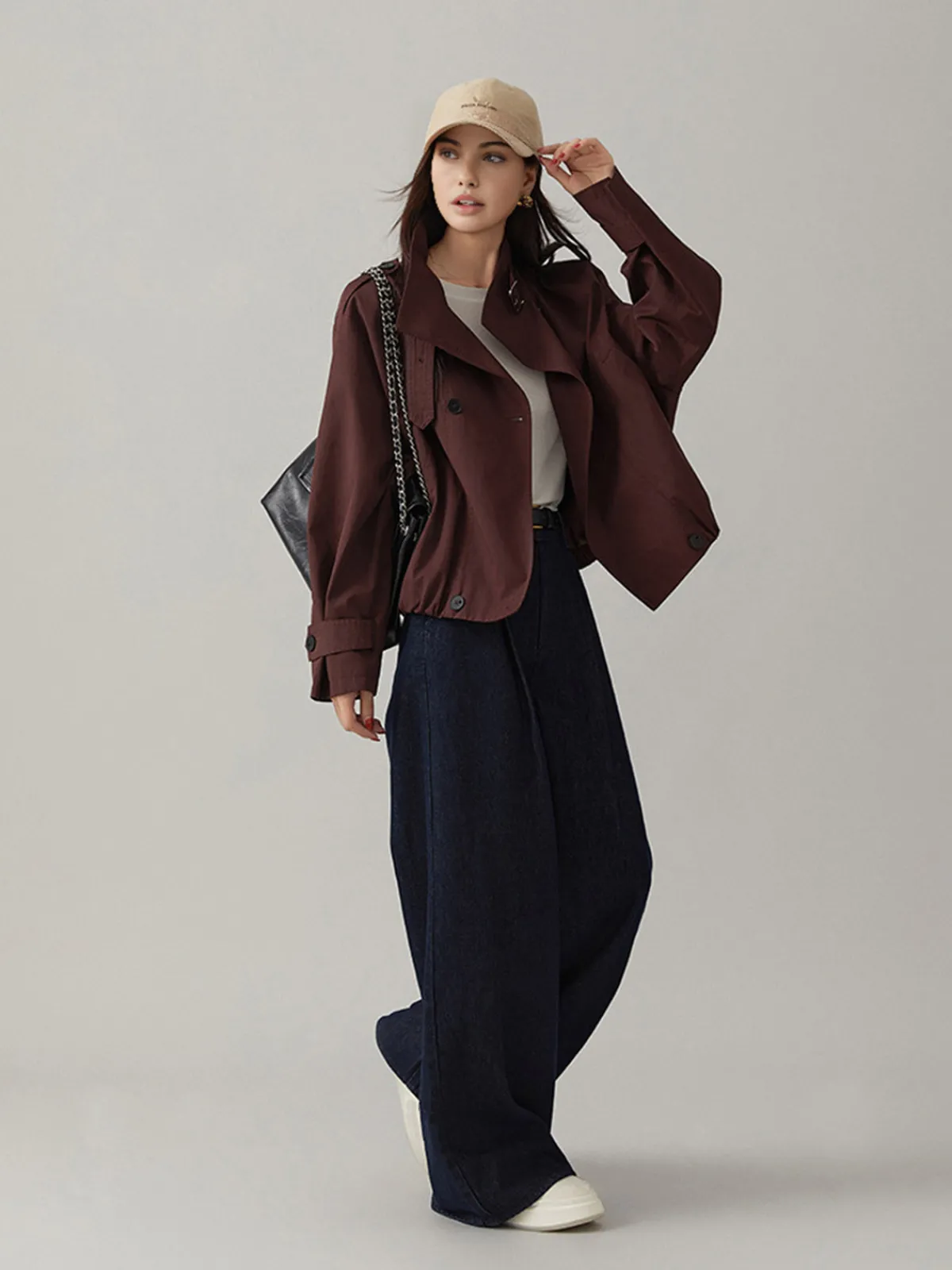 Discount Vintage Loose Trench Coat Outerwear|Coats