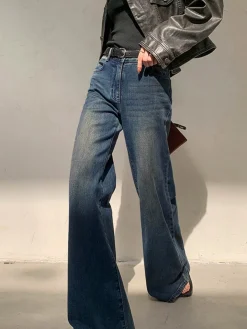 Best Vintage Low Rise Washed Wide Leg Jeans Wide Leg|Jeans