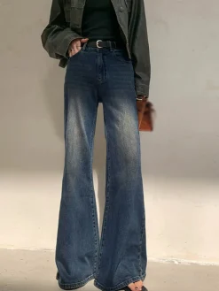 Best Vintage Low Rise Washed Wide Leg Jeans Wide Leg|Jeans