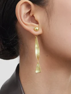 Discount Vintage Metal Twist Drop earrings Earrings|Accessories