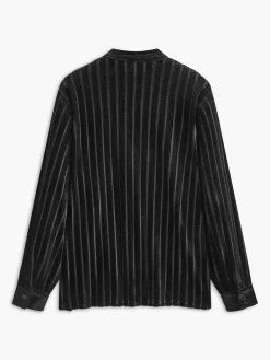 Sale Vintage Pinstripe Button Polo Shirt Blouses & Shirts|Tops