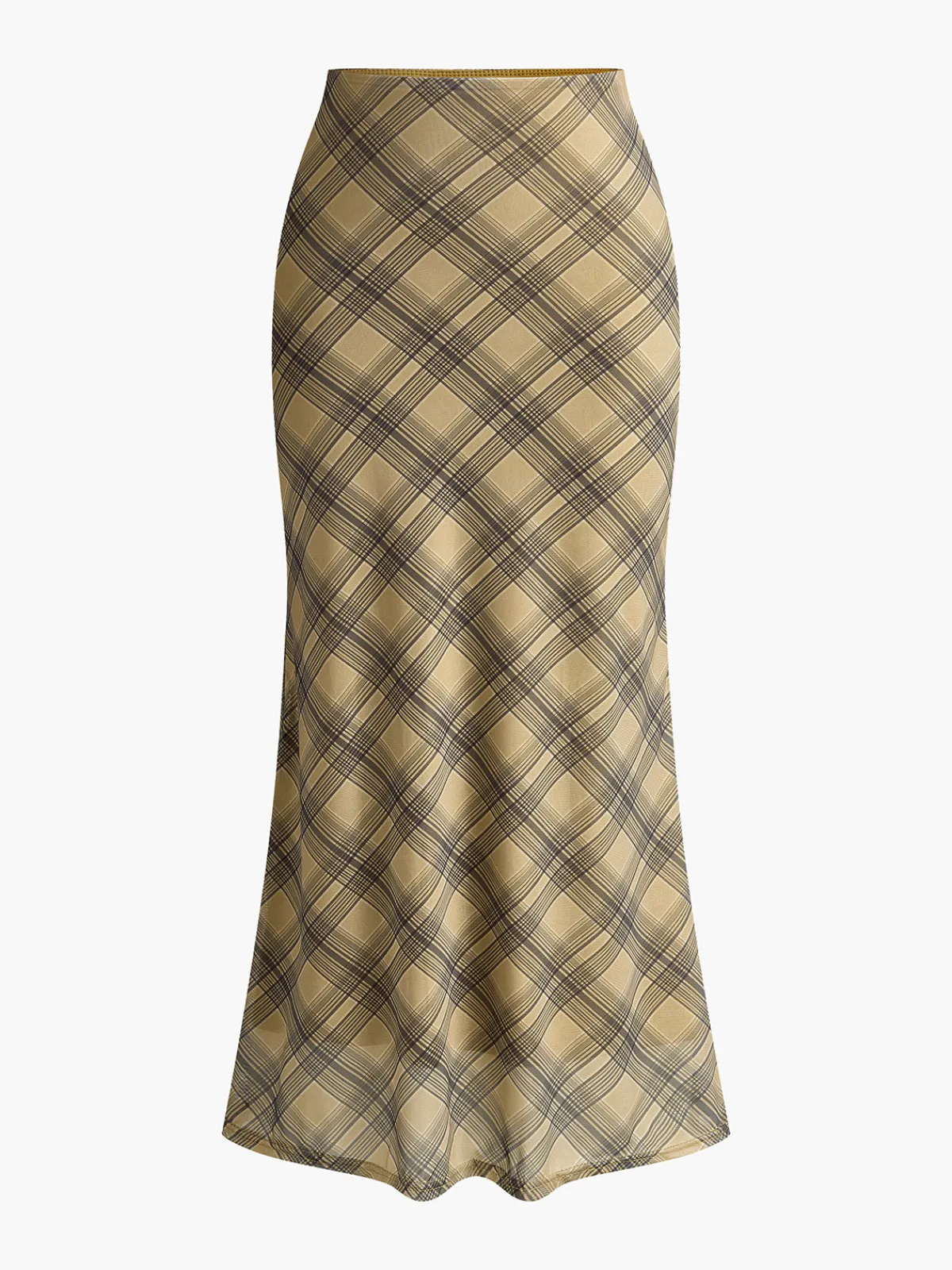 Discount Vintage Plaid Midi Skirt Skirts|Bottoms