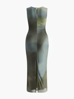 Clearance Vintage Pleated Tulle Dress Casual Dresses|Summer Dresses