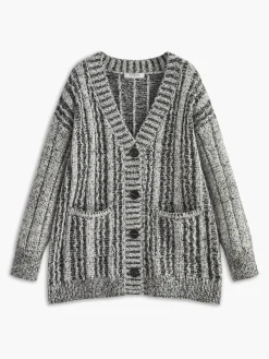Best Vintage Pockets Loose Knit Outerwear Sweater Tops|Outerwear