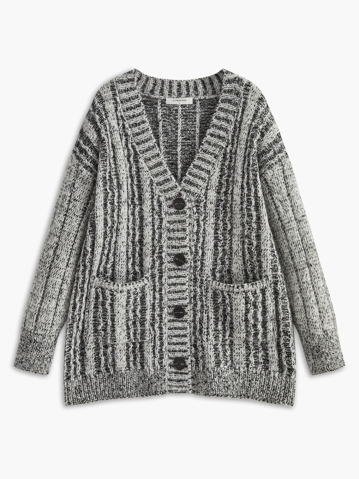 Best Vintage Pockets Loose Knit Outerwear Sweater Tops|Outerwear