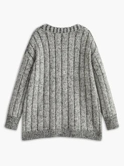 Best Vintage Pockets Loose Knit Outerwear Sweater Tops|Outerwear