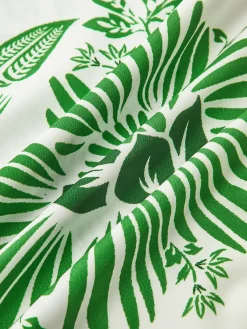 Online Vintage Printed Button Long Dress Vacation Dresses|Summer Dresses