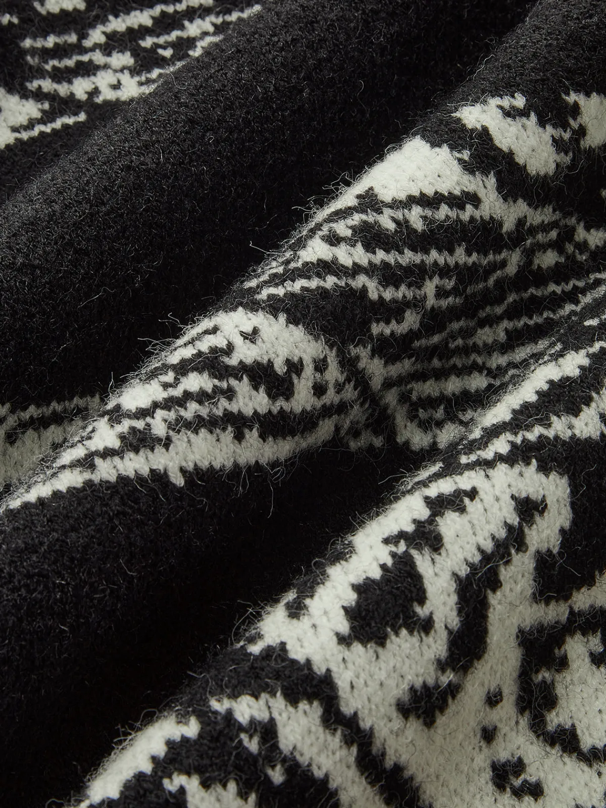 Best Vintage Printed Oversize Knit Outwear Sweater Tops|Outerwear