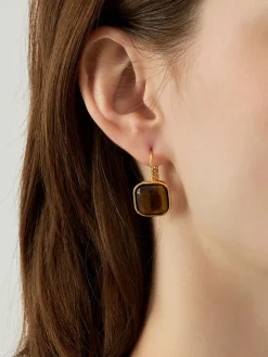 Sale Vintage Square French Hook Earrings Earrings|Accessories