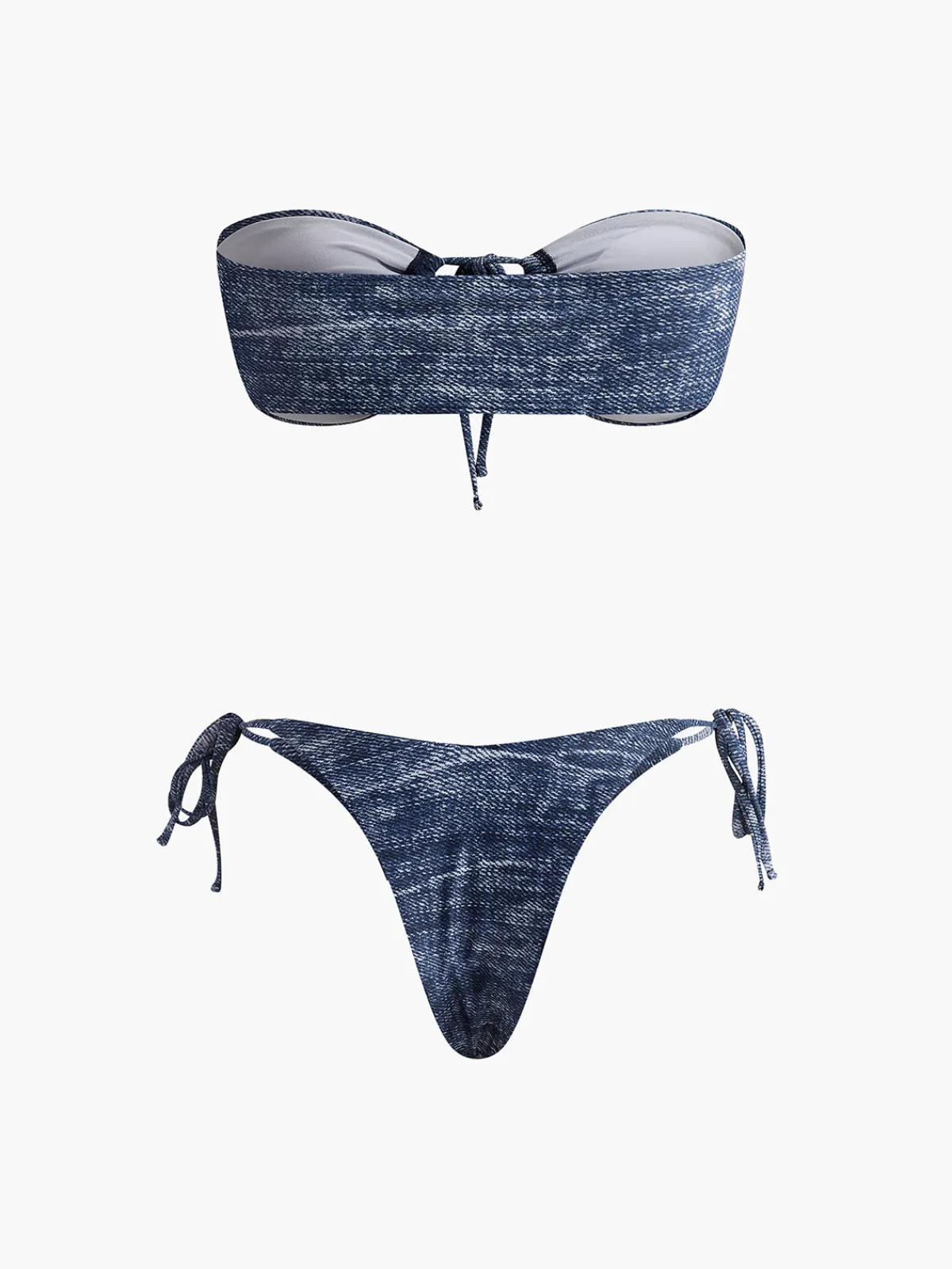 Hot Vintage Strapless Bikini Set Swimwear|Tops