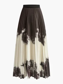 Outlet Vintage Tie Dye Pleated Skirt Skirts|Bottoms