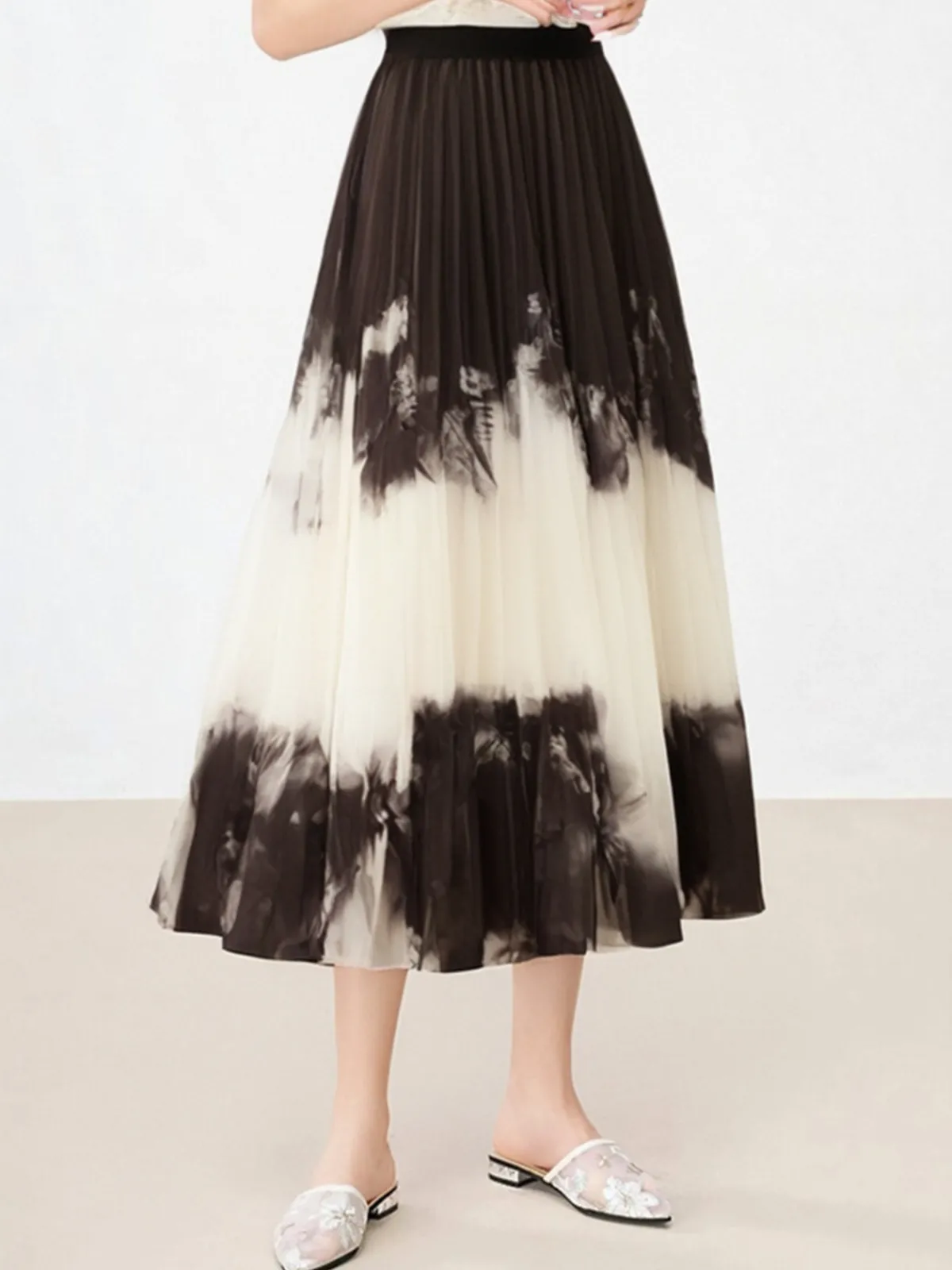 Outlet Vintage Tie Dye Pleated Skirt Skirts|Bottoms