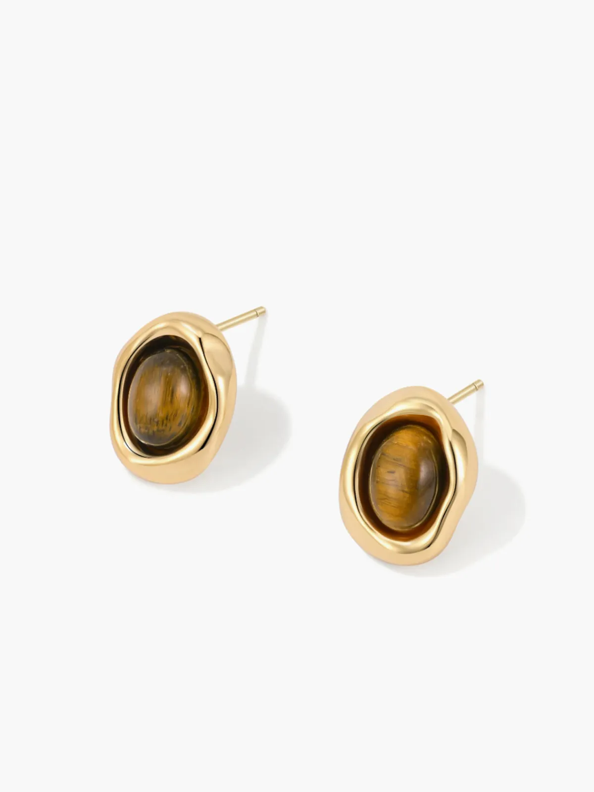 Clearance Vintage Tiger Eye Earrings Earrings|Accessories