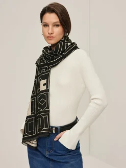 Discount Vintage Two Tone  Letters Scarf Accessories