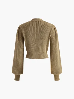 Outlet Vintage V-Neck Corset Cardigan Cardigans|Sweaters & Cardigans