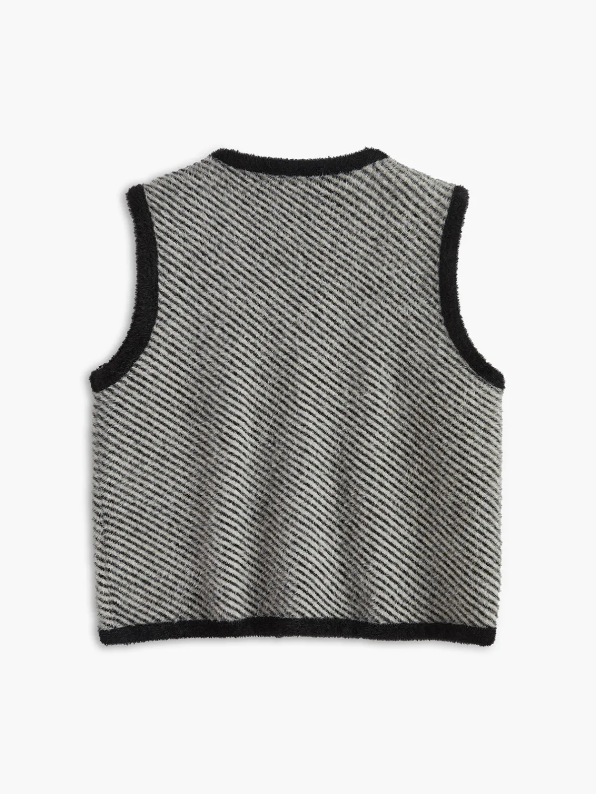 Best Vintage V-Neck Metal Button Sweater Vest Sweater Vests|Sweaters & Cardigans