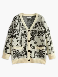 Sale Vintage V-Neck Soft Knit Outerwear Sweater Tops|Outerwear