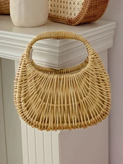 New Vintage Wicker Basket Bag Bags|Accessories
