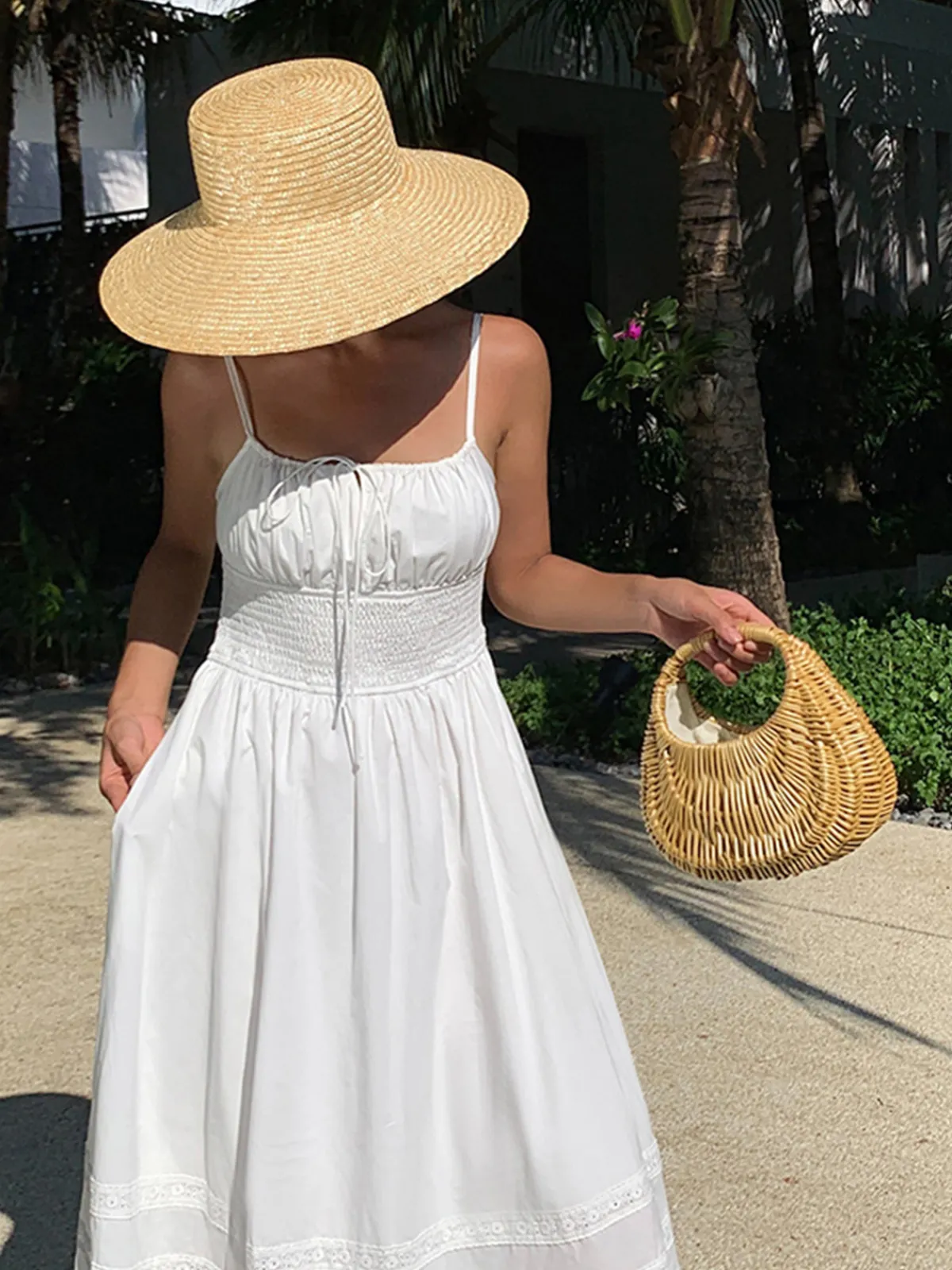 New Vintage Wicker Basket Bag Bags|Accessories