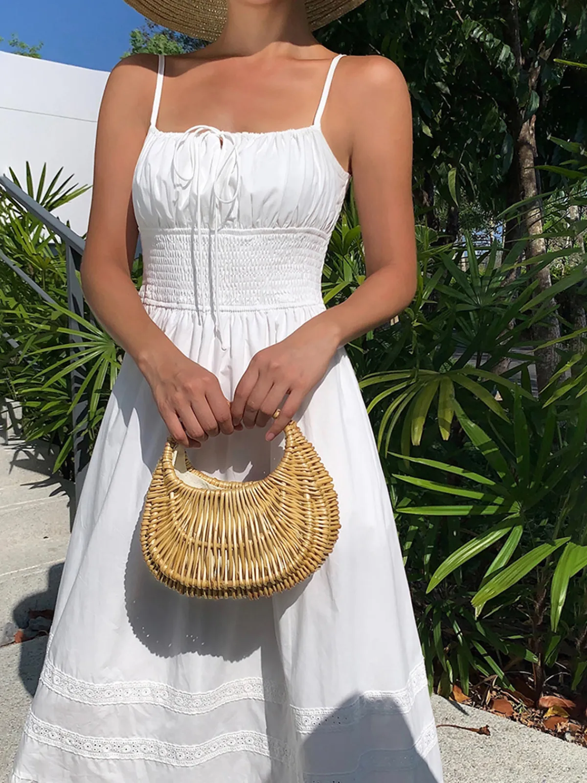 New Vintage Wicker Basket Bag Bags|Accessories