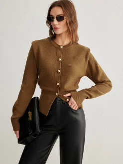Sale Vintage Wool-Blend Button Down Cardigan Cardigans|Sweaters & Cardigans