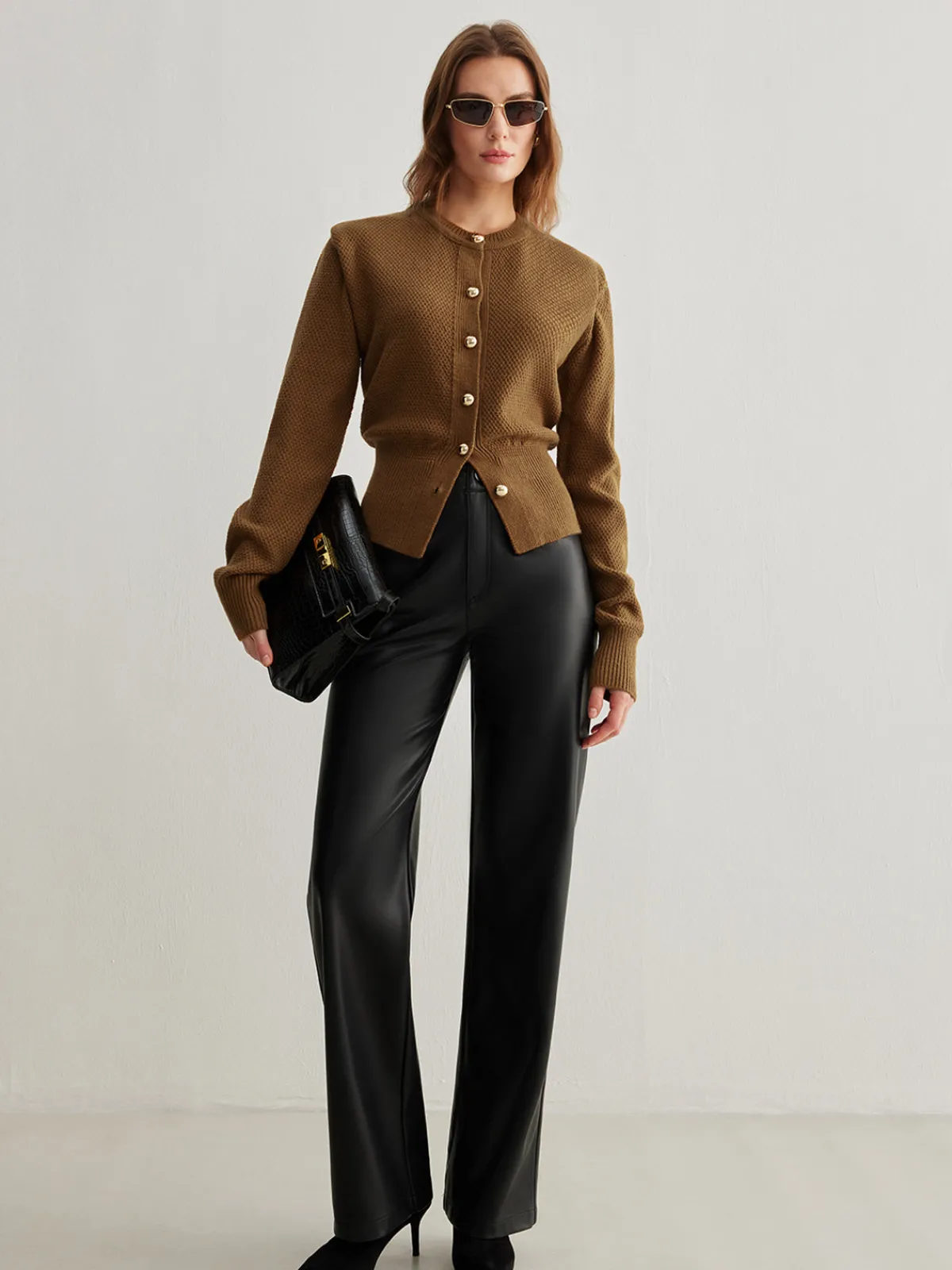 Sale Vintage Wool-Blend Button Down Cardigan Cardigans|Sweaters & Cardigans