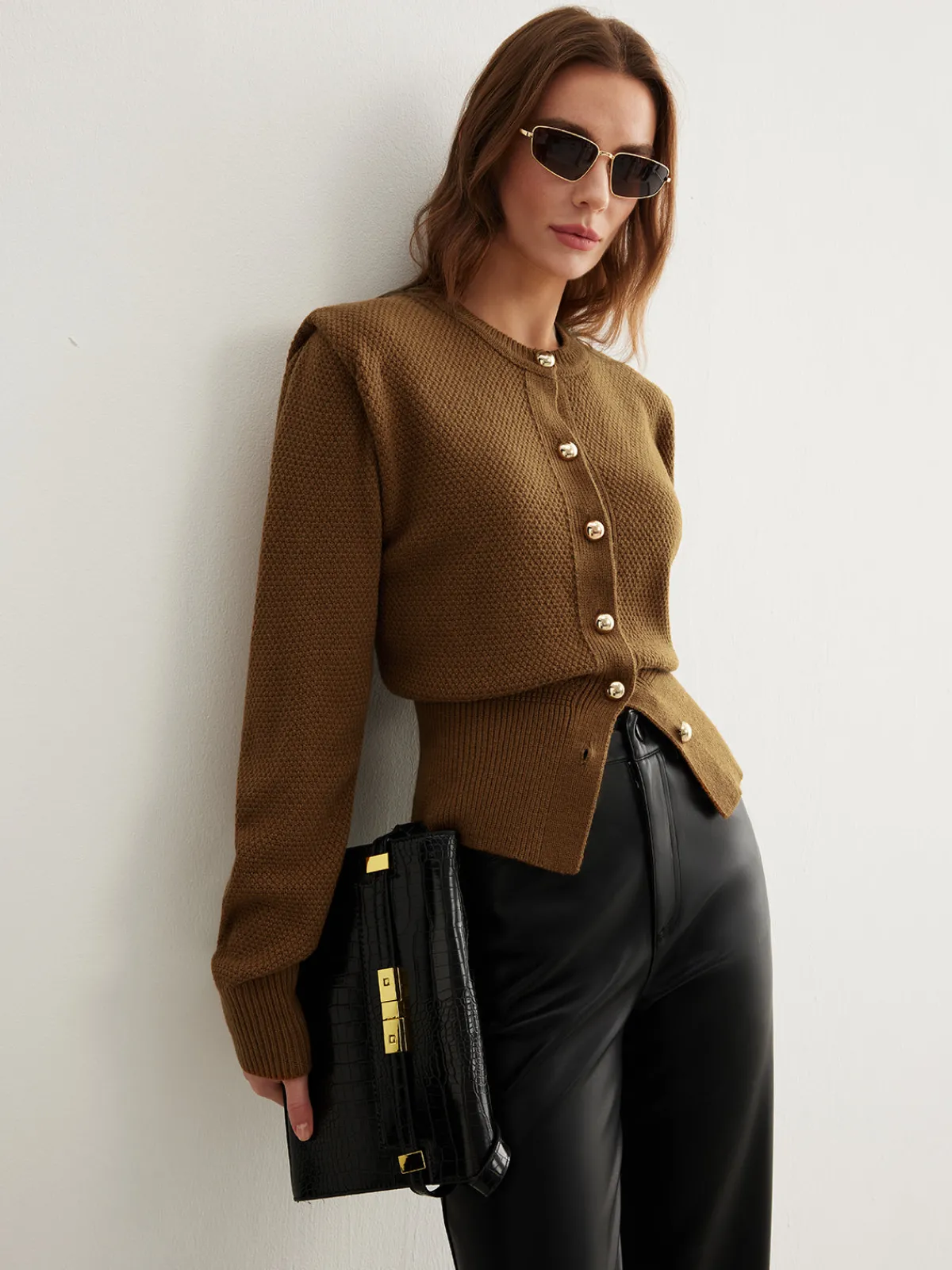 Sale Vintage Wool-Blend Button Down Cardigan Cardigans|Sweaters & Cardigans