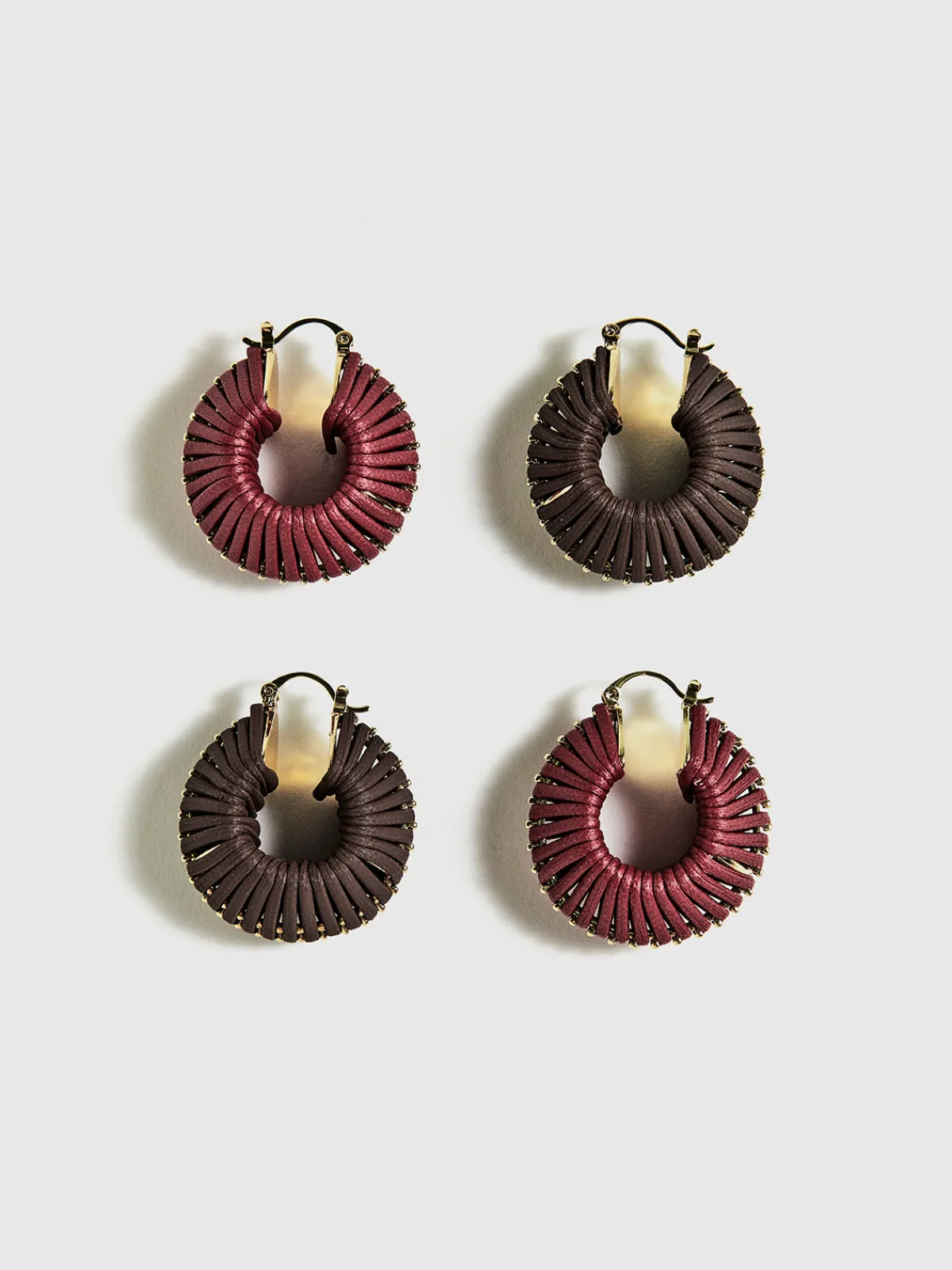 Outlet Vintage Woven Chunky Hoop Earrings Earrings|Accessories