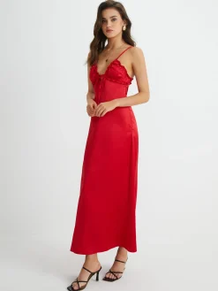 Sale V-Neck Backless Tie Front Long Dress Cocktail & Party Dresses|Summer Dresses